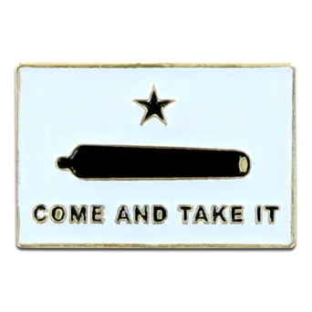 Gonzales Flag Lapel Pin - Come and Take It - 1