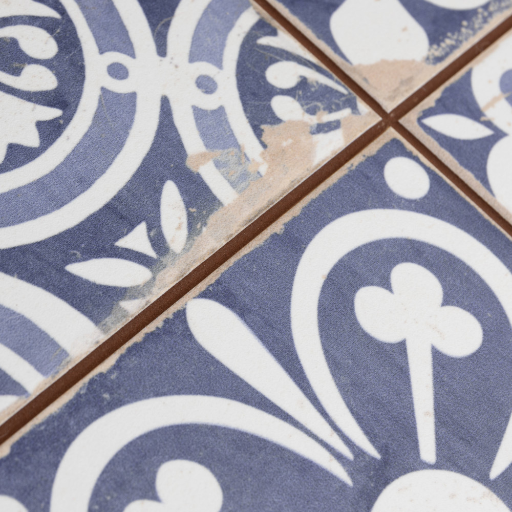 Faenza Azul 13 in. x 13 in. Ceramic Floor and Wall Tile