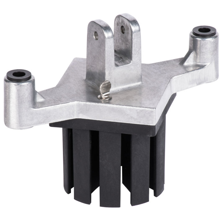 Pusher block and 10-section-wedge replacement blade assembly for wall-mounted Insta Cut® 3.5 manual food processor
