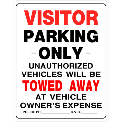 Visitor Parking Sign (19