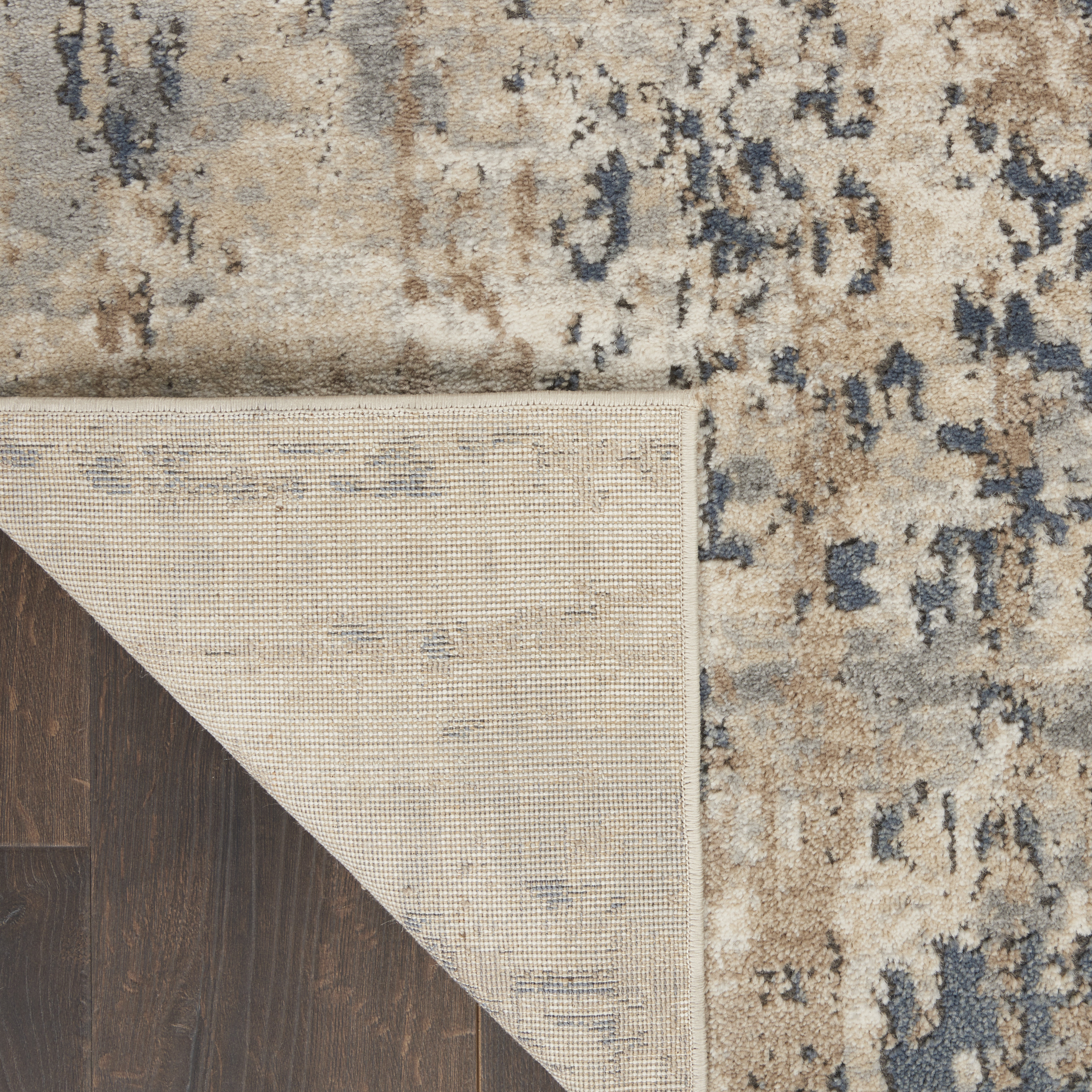 Nourison Quarry 2'2" x 7'6" Beige Grey Modern Indoor Rug