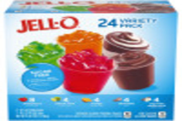 Jell-O Sugar Free Gelatin & Pudding Snacks Mixed Variety Pack, 79 oz ...