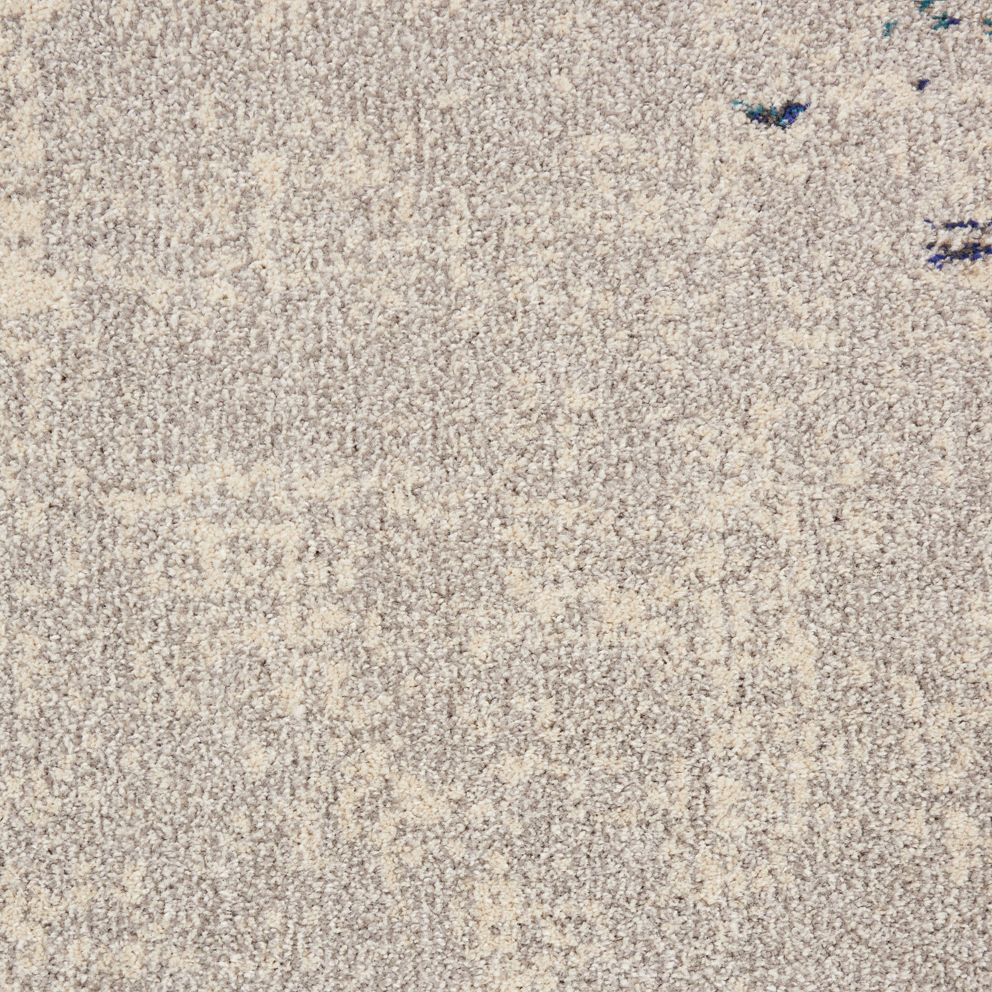 Nourison Celestial 5'3" x 7'3" Ivory Teal Blue Modern Indoor Rug