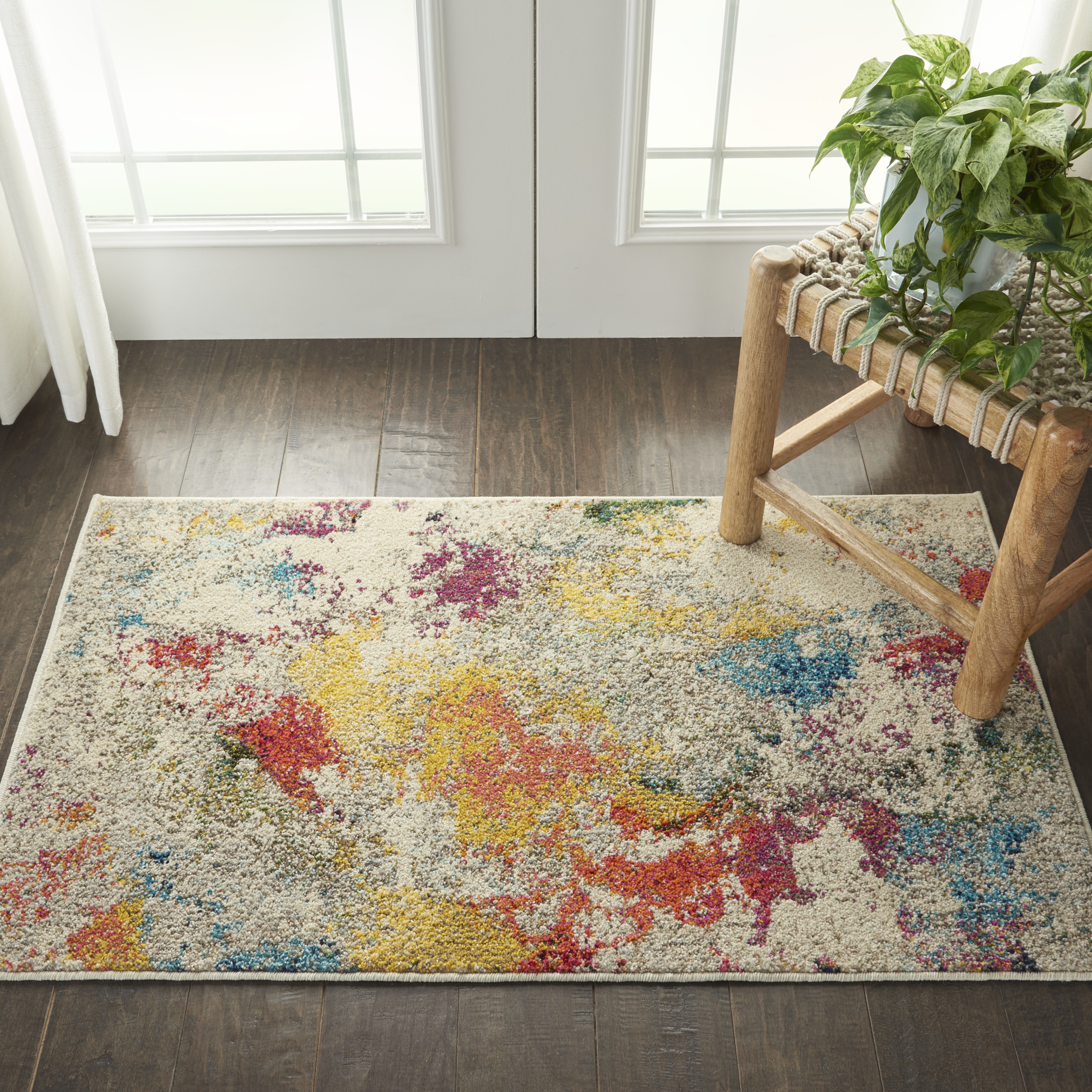 Nourison Celestial 2'2" x 3'9" Ivory Multicolor Modern & Contemporary Indoor Rug