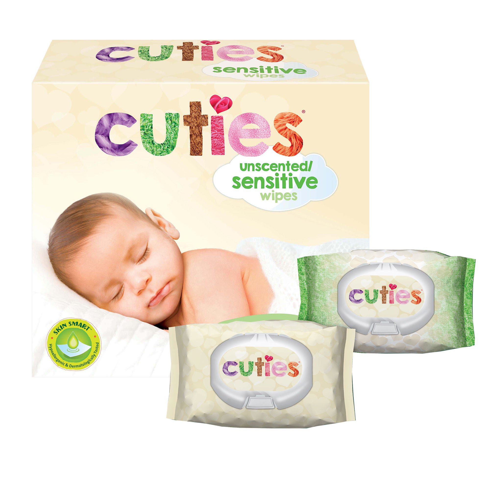 Cuties Baby Wipes, Soft Pack, Aloe, Unscented