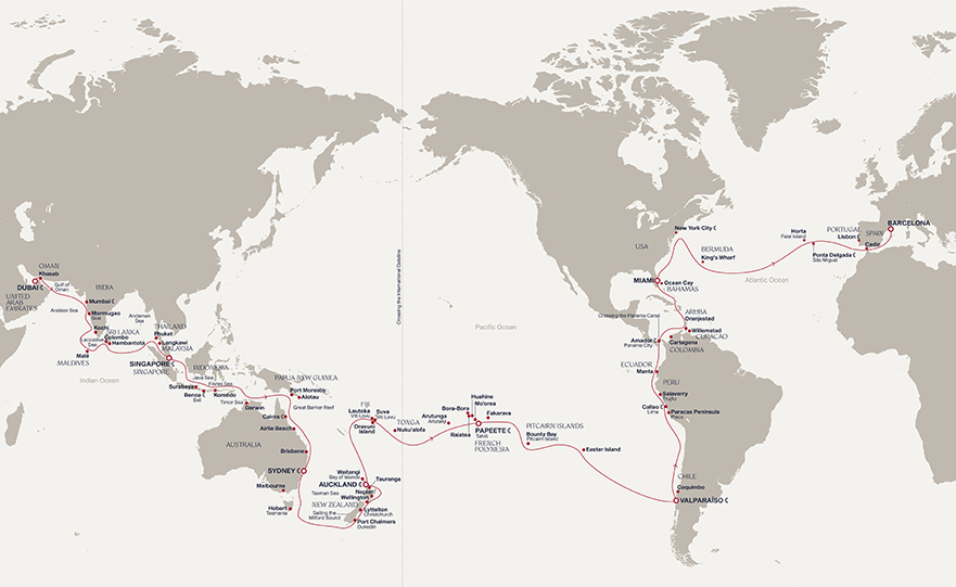 Itinerary map