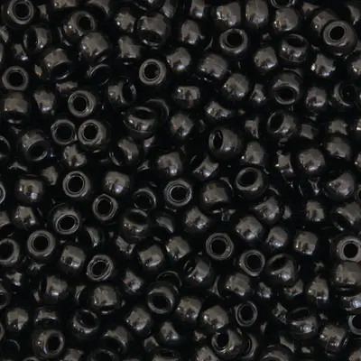 Creativity Street  Pony Beads, Black,  6 mm x 9 mm, 1000 Pieces