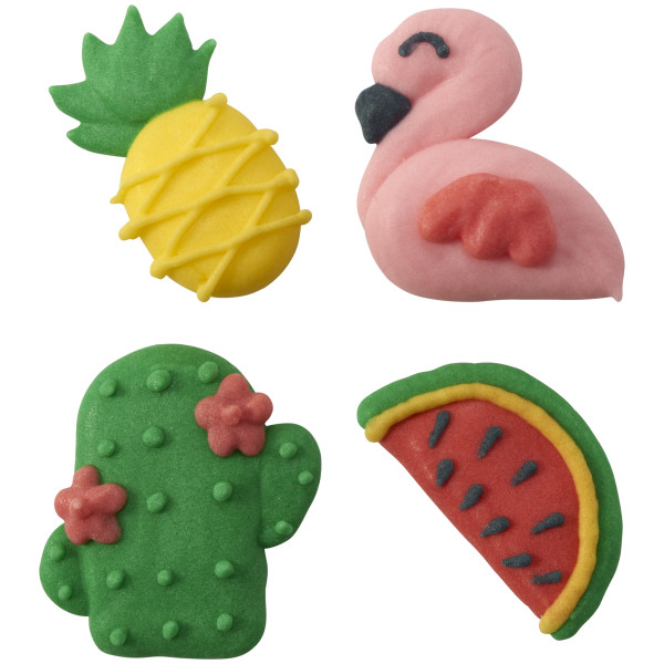 Tropical Vibes Royal Icing Decoration