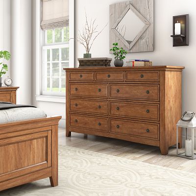 9-Drawer Wood Modular Storage Dresser