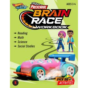 Hot Wheels Brain Race Preschool Workbook