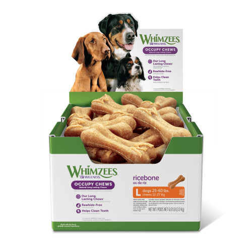 WHIMZEES Rice Bone Front packaging