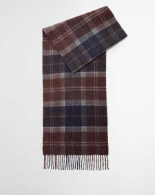 Sciarpa reversibile in lana d'agnello Dramside Midnight Oak Tartan