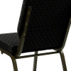 HERCULES Series 18.5''W Stacking Church Chair in Purple Fabric - Gold Vein Frame - Picture 41 of 140