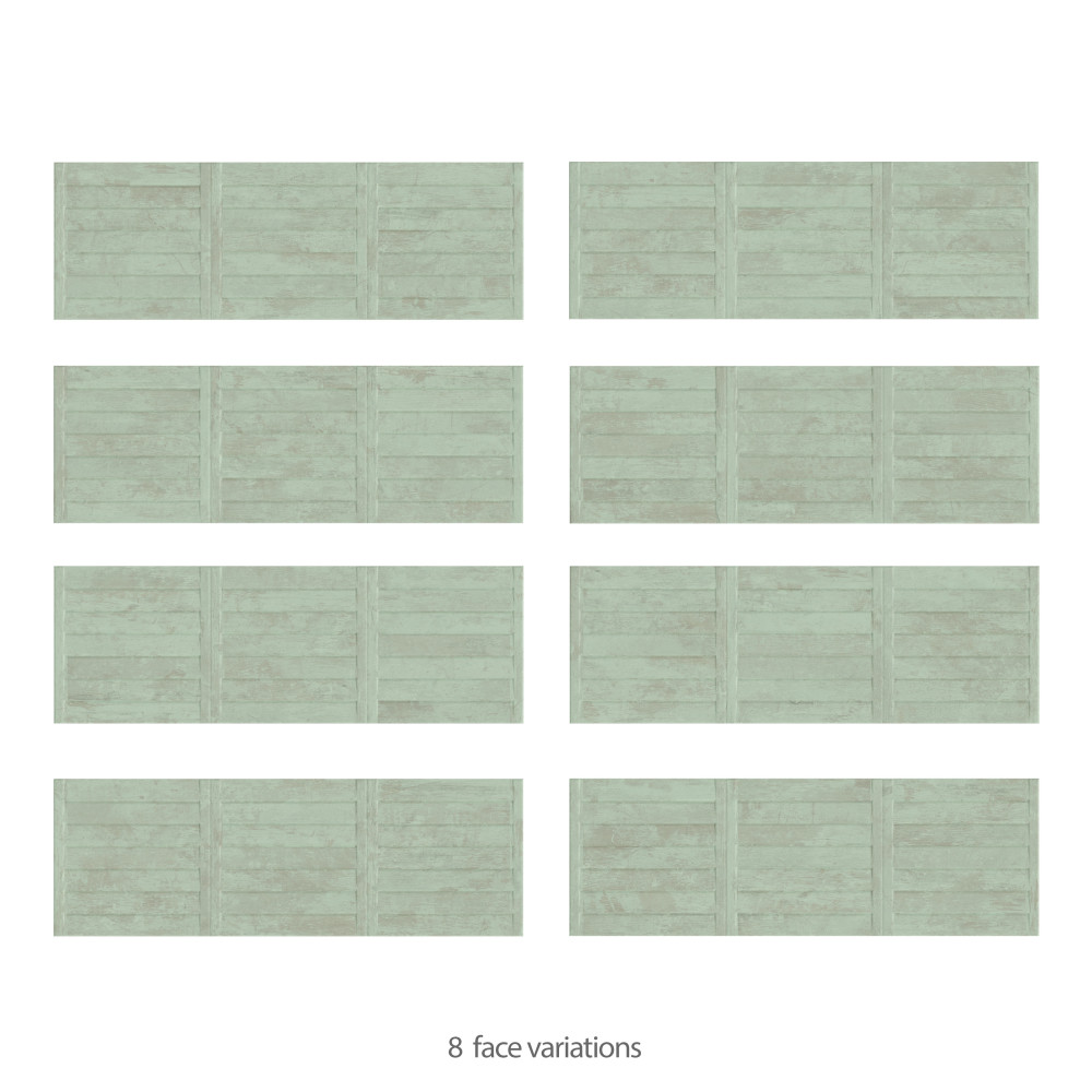 Habanera Decor Verde 11-7/8 in. x 35-1/2 in. Ceramic Wall Tile