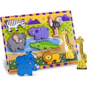 Safari Chunky Puzzle, 9" x 12", 8 Pieces