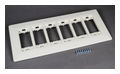 WSC Series Mount Bracket and Trim Ring 6-Gang White 15-13/16 L x 7 W in.