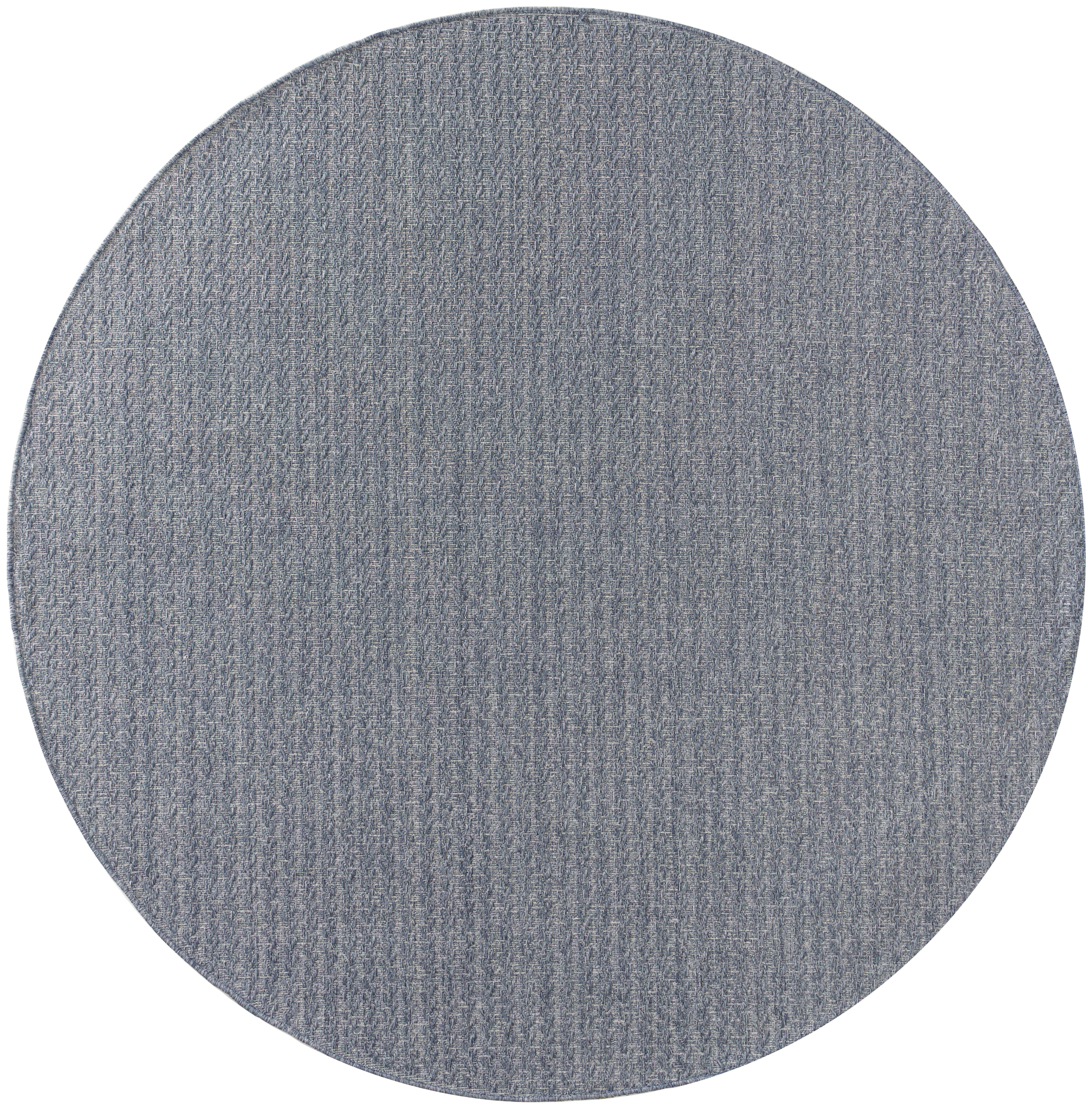 Nourison Tulum 8' x Round Denim Outdoor Rug