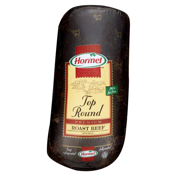 HORMEL(r) Top Round, Whole, Cap-Off, Seasoned, Rare, 1 pc . C1N1 - Front No Plunge In Package (Hi Res)