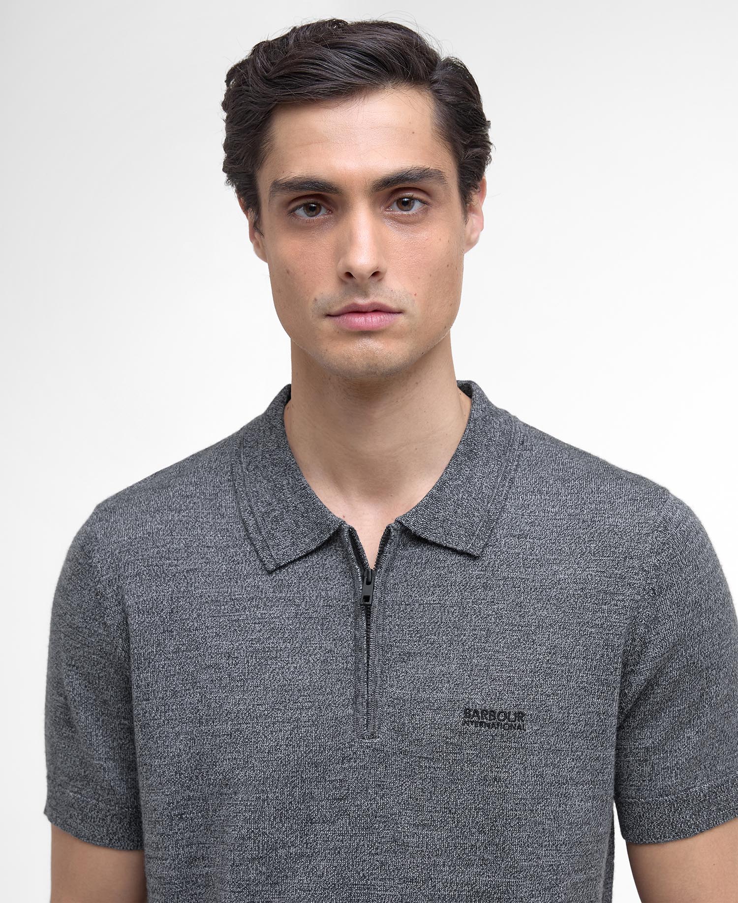 Maverick Mouline Knitted Polo Shirt image number 3