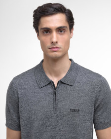 Maverick Mouline Knitted Polo Shirt 