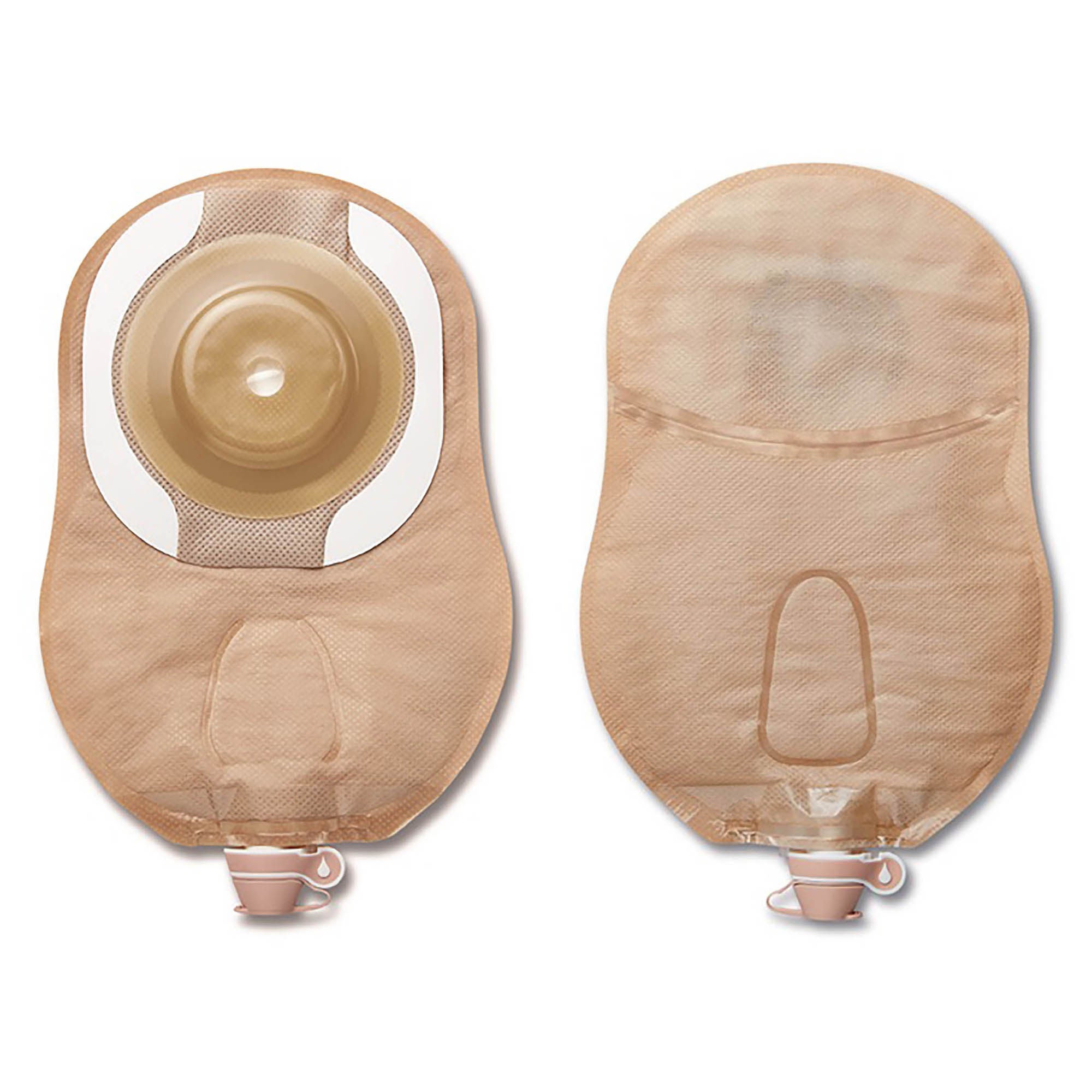 CeraPlus™ Soft Convex 1-Piece Ultra Clear Urostomy Pouch, Cut to fit up to 55 mm