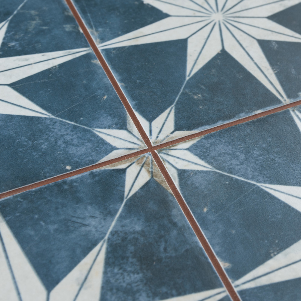 Harmonia Kings Star Sky 13 in. x 13 in. Ceramic Floor and Wall Tile
