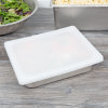 Half-size Super Pan V® flexible steam table hotel pan lid in white