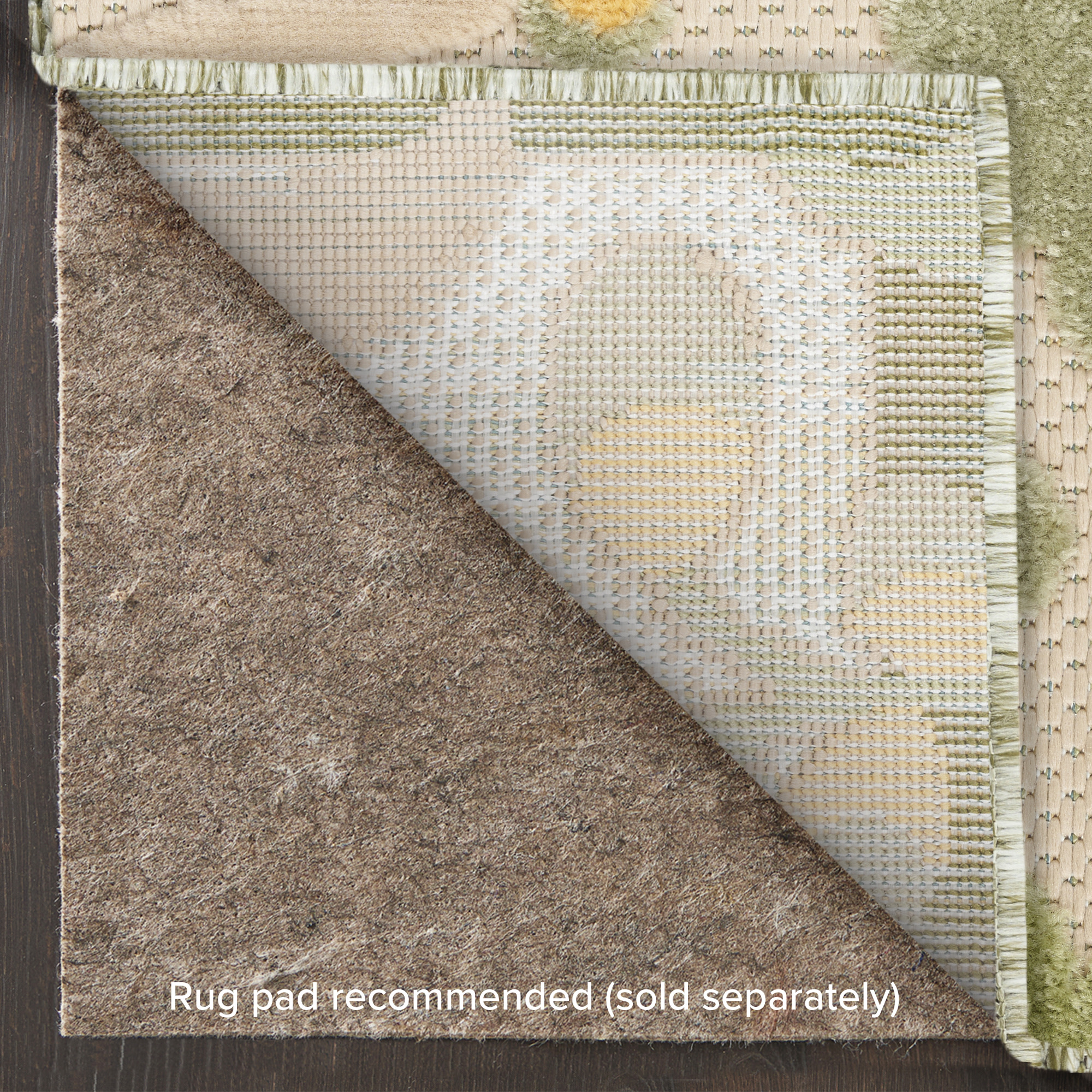 Nourison Aloha 6' x 9' Ivory Green Outdoor Rug