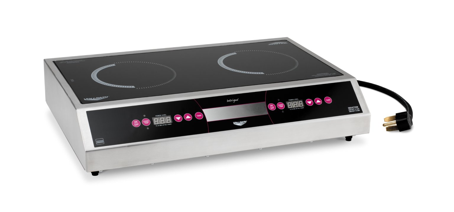 208- to 240-volt 2900-watt Professional-Series countertop side-by-side dual-hob induction range