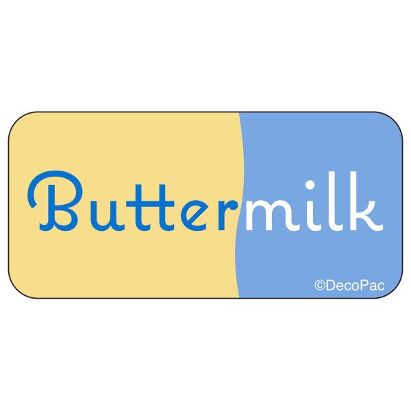 Buttermilk Label PhotoCake® Edible Image® Merchandising Label