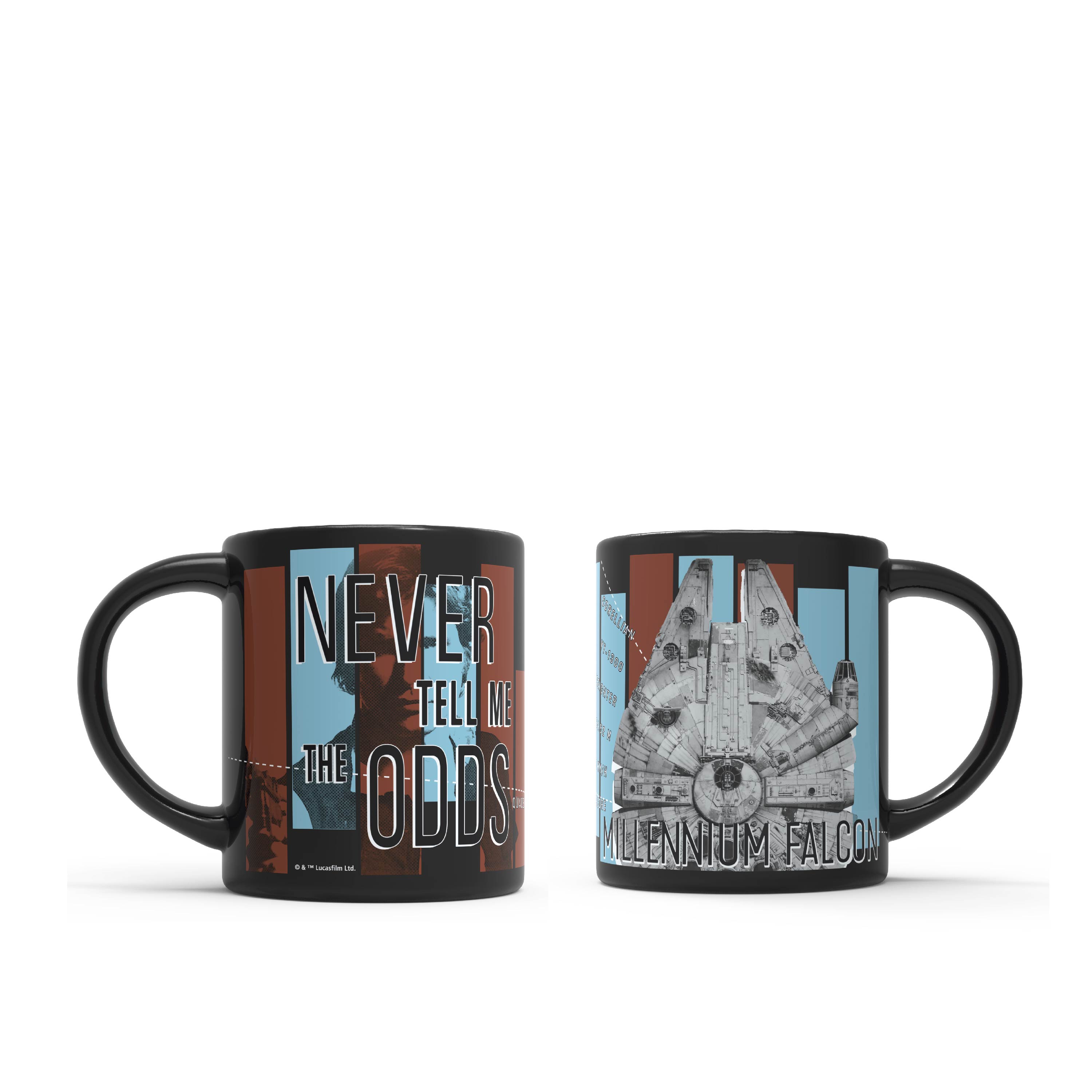 Star Wars 16 ounce Coffee Mug and Spoon, Millenium Falcon