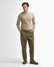 Pantaloni in tessuto stretch lavato dalla vestibilità comoda 