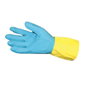Impact, Pro-Guard®, General Purpose Gloves, Latex, 28.0 mil, Powder Free, L, Blue