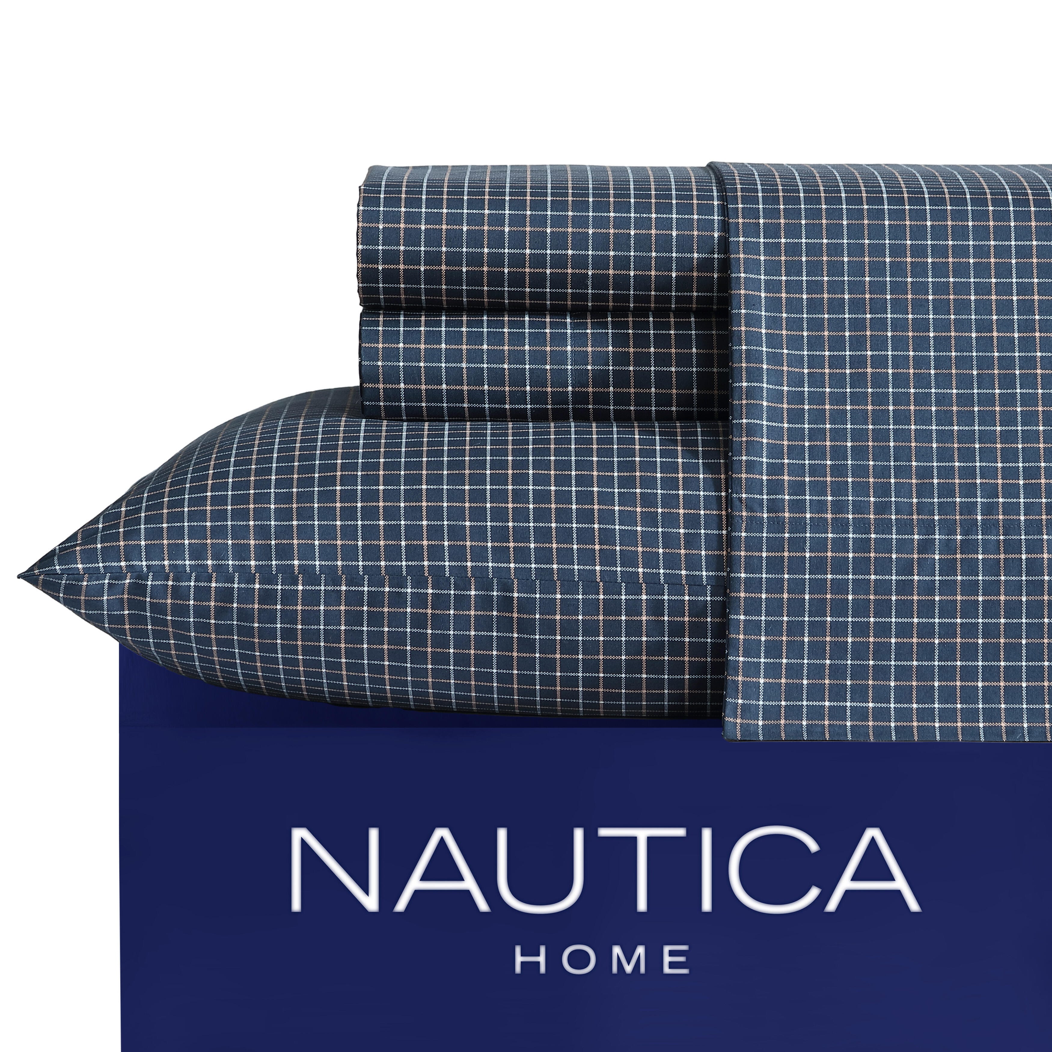 Nautica Richmond Streifen Bettwäsche Set Captain'S blau - Bild 10 von 14