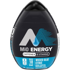 MiO Energy Wicked Blue Citrus Liquid Water Enhancer with Caffeine & B Vitamins, 1.62 fl oz Bottle