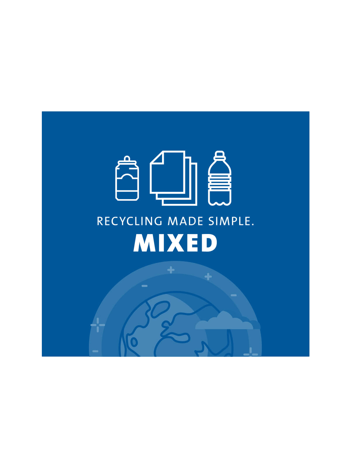 ARISTATA – Sign – Mixed Recylables – Blue