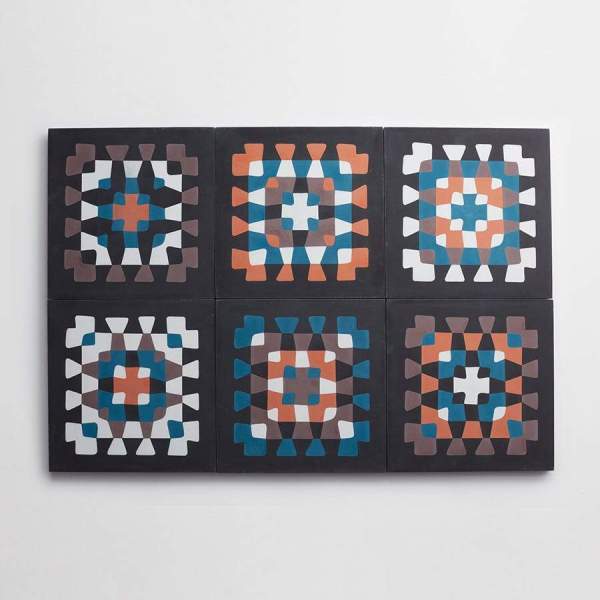 cement | granny squares | black, white, taro, amsterdam + teal (bundle) 