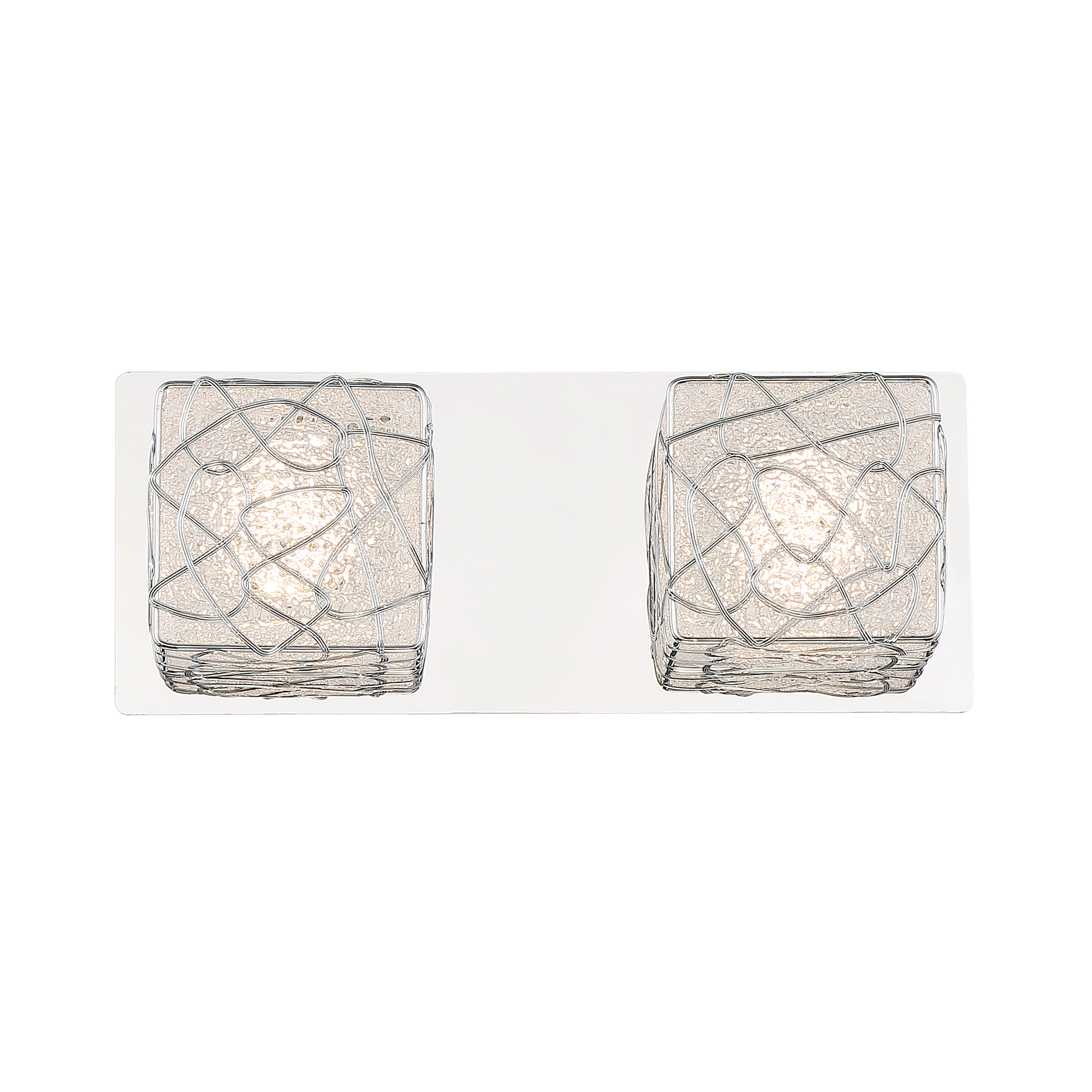 The Livewire 2-Light LED Bath Vanity delivers professional-grade illumination with a 96 CRI rating in a compact, contemporary chrome design. Perfect for smaller bathrooms and powder rooms requiring accurate color rendering. - alternate view