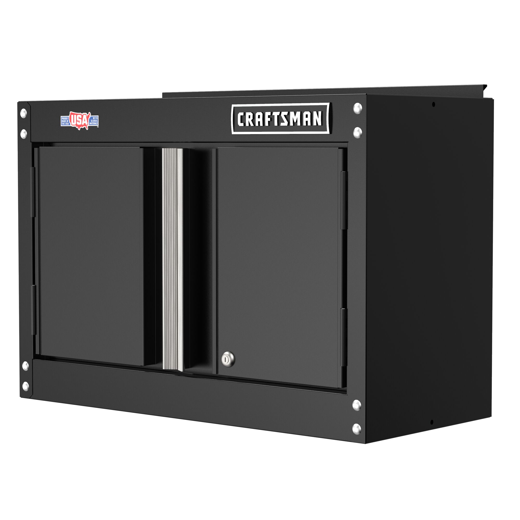 CRAFTSMAN 28-in wide by 18-in high storage wall cabinet angled left view