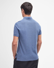 Blaine Tartan Short-Sleeved Polo Shirt Chambray