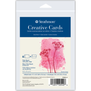 Creative Cards & Envelopes, Palm Beach with Plain Edge, Anniversary Size, 3.5x4.875 inch, 6 Pack