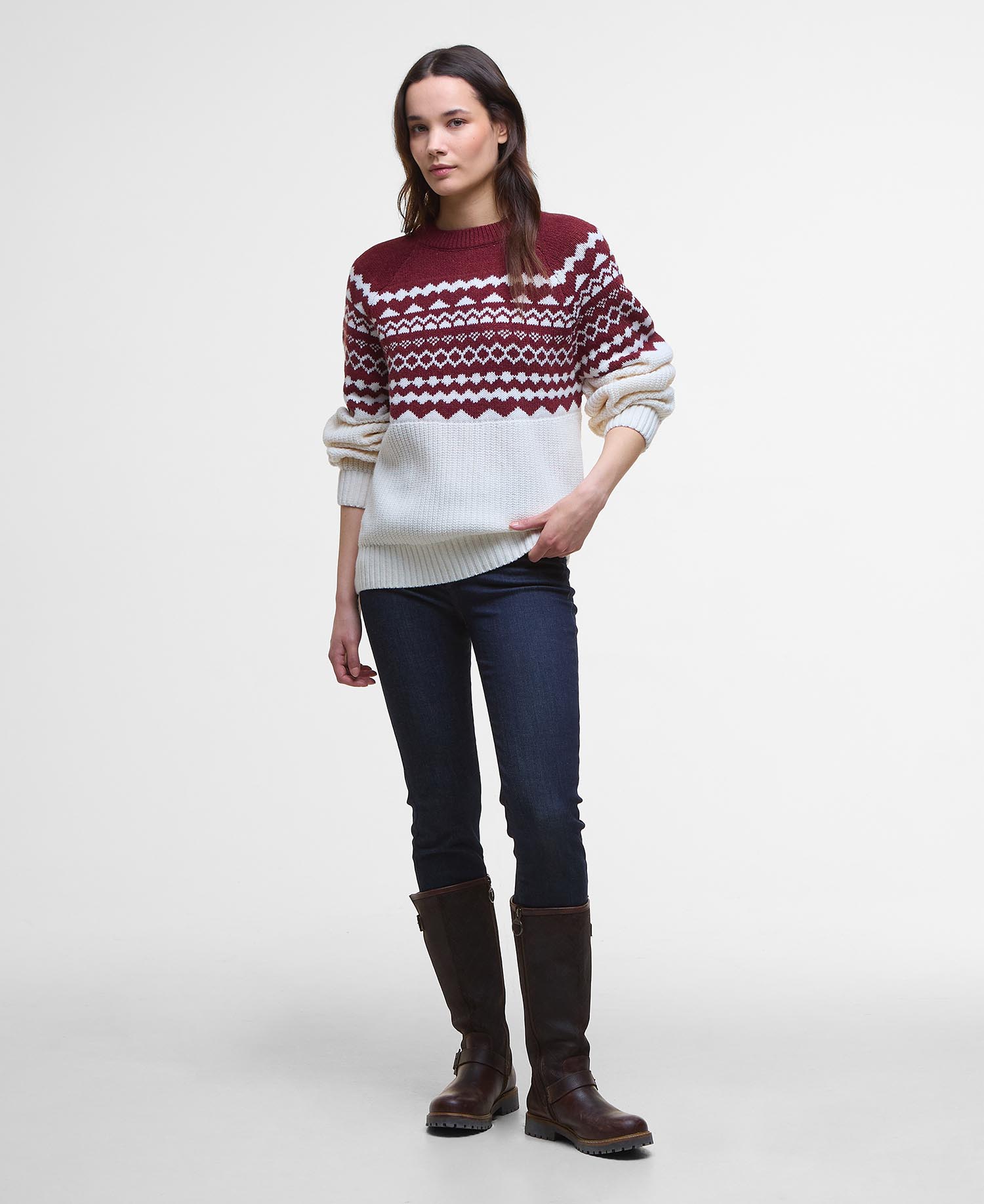 Mabel Fair Isle Crew Neck Jumper image number 1