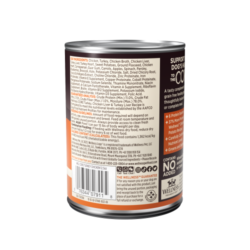 Wellness CORE Paté Turkey & Chicken Liver back packaging