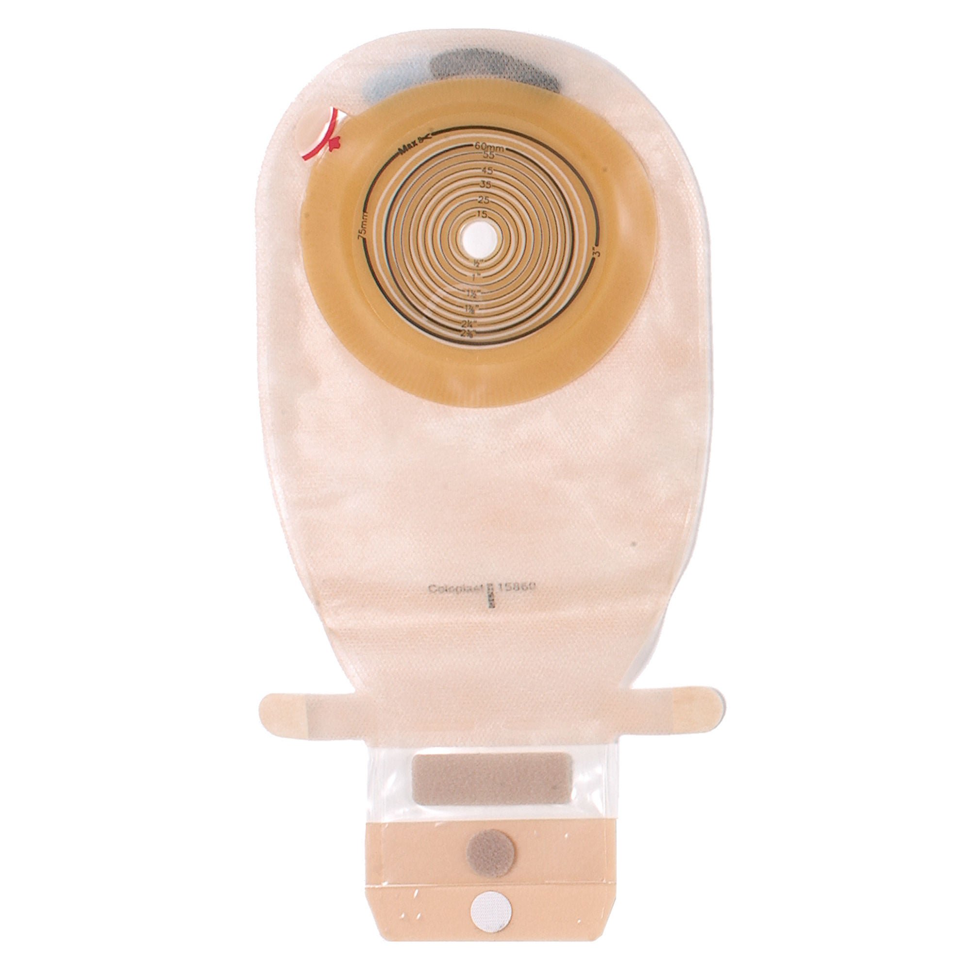 Assura® Original 1-Piece Transparent Colostomy Pouch, Cut to Fit 10 – 75 mm