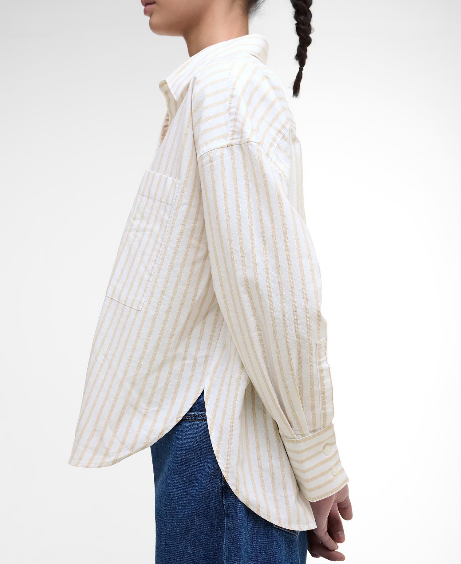 Camicia Lavensdale con motivo a righe dalla vestibilità comoda image number 4