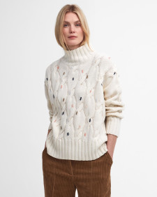 Fleur Cable-Knit Cardigan 