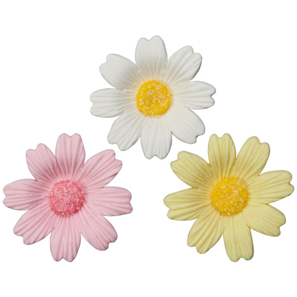 Daisies Assortment Gum Paste Layon
