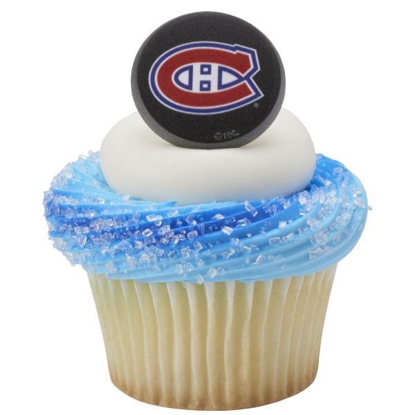 NHL® Team Puck Cupcake Rings