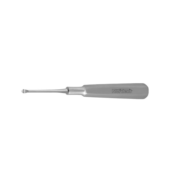 Nordent Molt Bone Curette #2, single ended, 3.5mm spoon