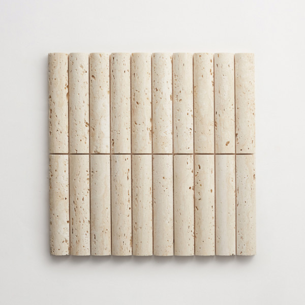 lapidary | cabochon short mosaic sheet | beige travertine 